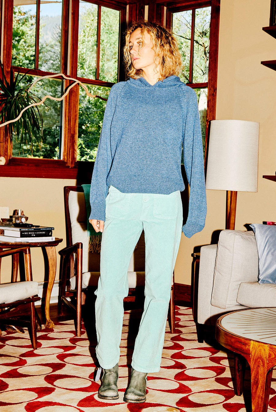 Colori Bluewash Hoodie Sweater