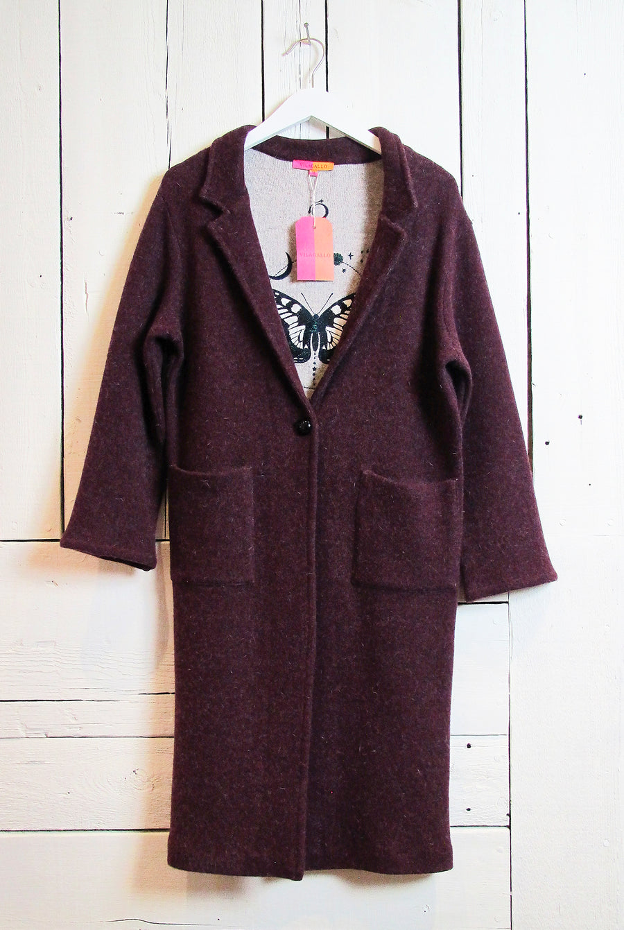 Vilagallo 31402 Long Wool Coat